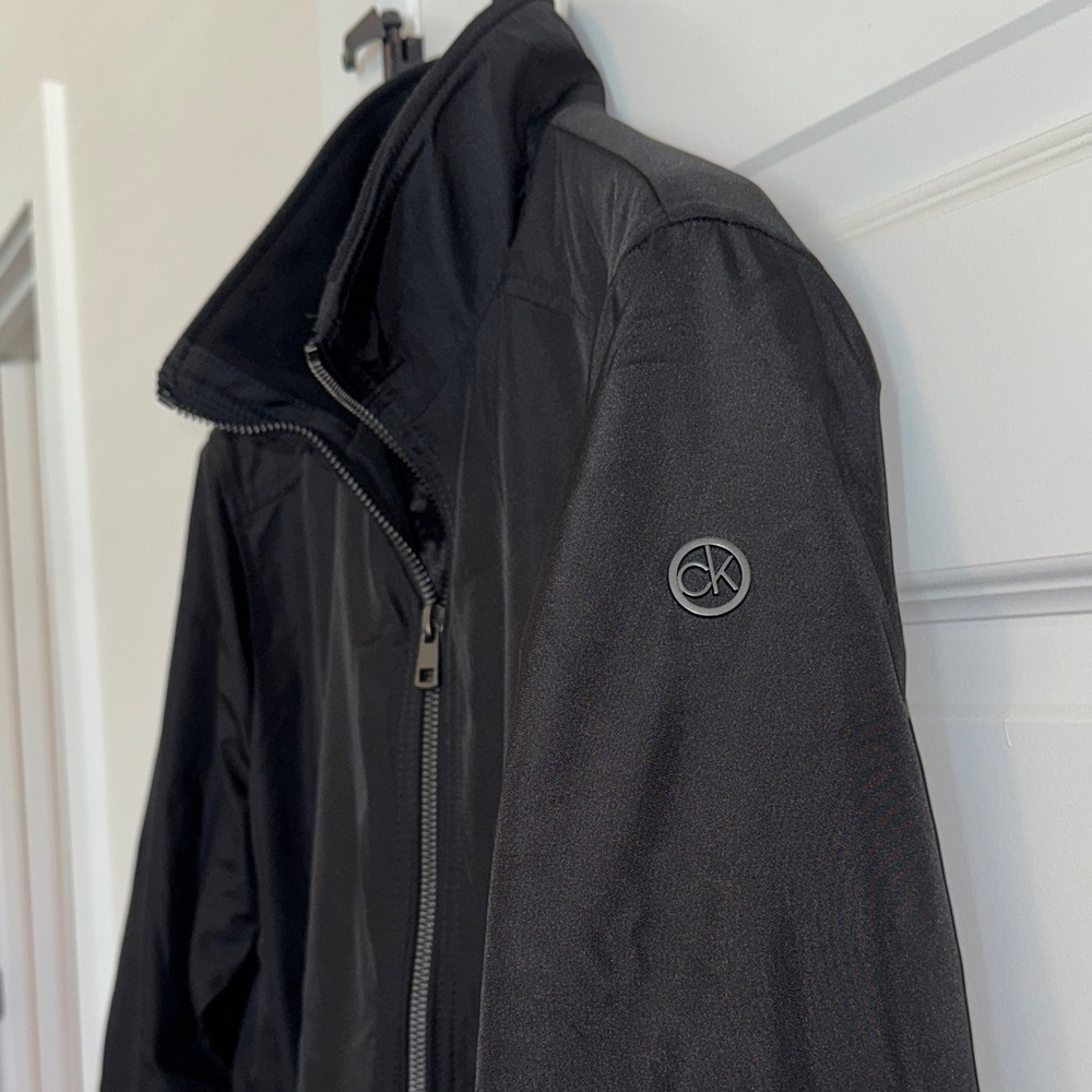 Calvin Klein Black Windbreaker Jacket - Picture 4 of 5